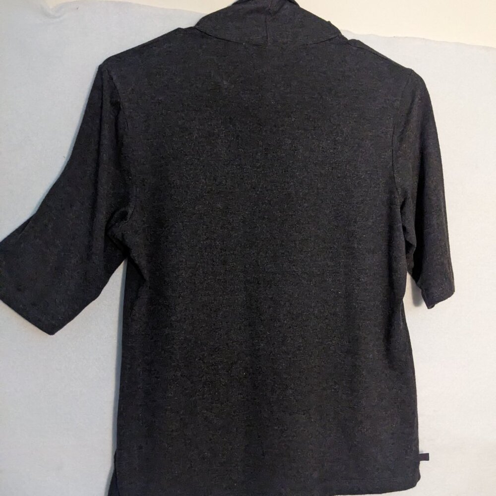 Lauren by Ralph Lauren Women's Gray Short sleeved Turtleneck - Picture 3 of 6